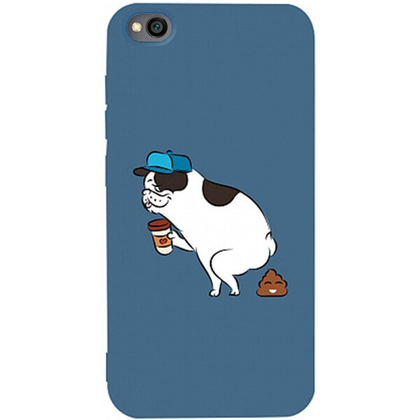

Чехол-накладка TOTO Matt Tpu 2mm Print Case Xiaomi Redmi Go #50 Mops Kak Navy Blue