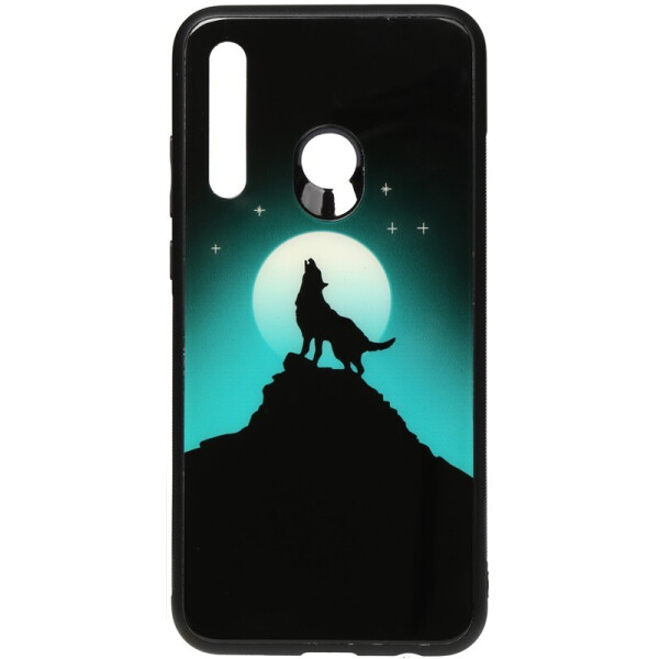 

Чехол-накладка TOTO Night Light Print Glass Case для Huawei P Smart+ 2019 Howling Wolf