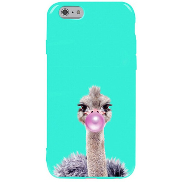 

Чехол-накладка TOTO Pure Tpu 2mm Print Case Apple iPhone 6/6s #38 Ostrich Gum Mint