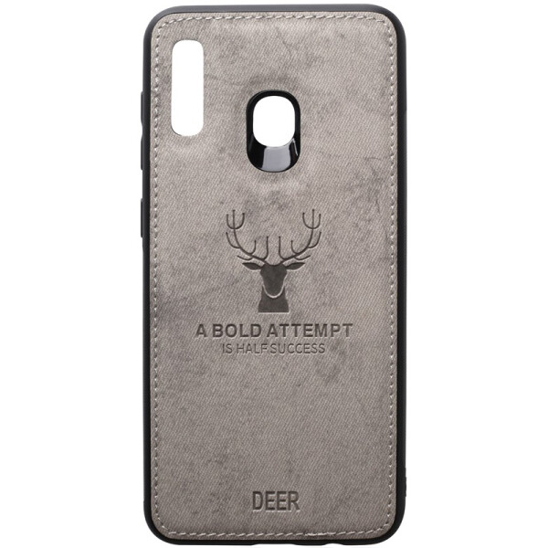

TOTO Deer Shell With Leather Effect Case Samsung Galaxy A20/A30 Grey
