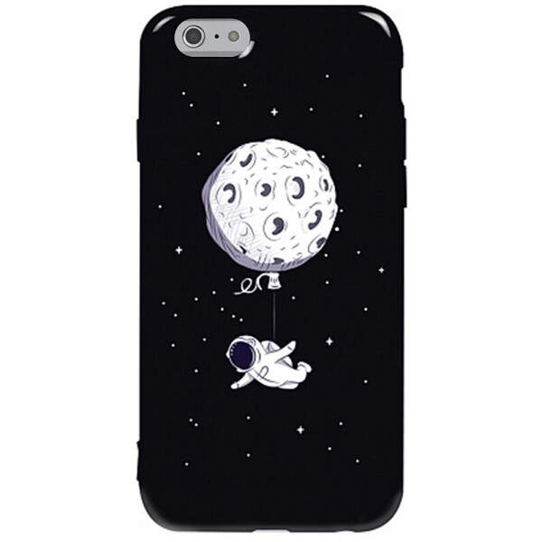 

Чехол-накладка TOTO Pure Tpu 2mm Print Case Apple iPhone 6/6s #47 Space Moon Black