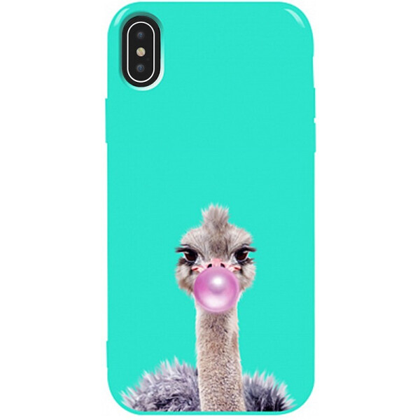 

Чехол-накладка TOTO Pure Tpu 2mm Print Case Apple iPhone X/XS #38 Ostrich Gum Mint