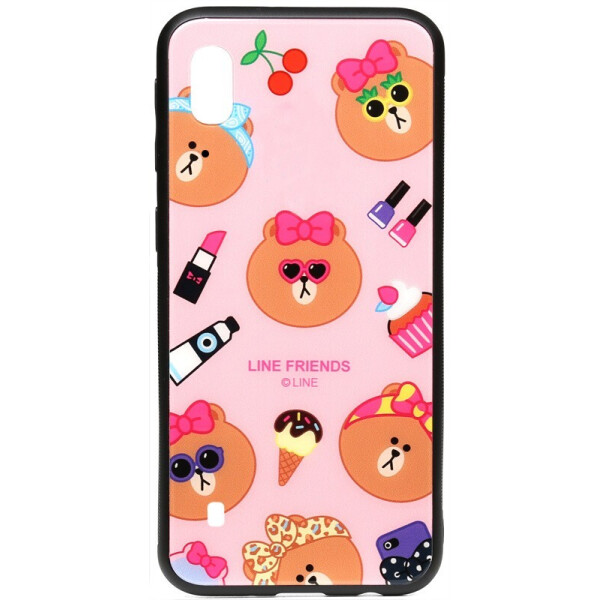 

Чехол-накладка TOTO Cartoon Print Glass Case для Samsung Galaxy A10 Line friends Linc