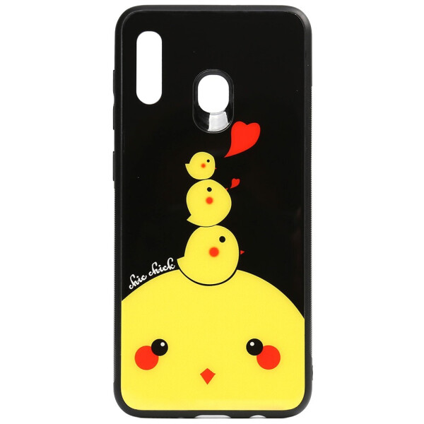 

Чехол-накладка TOTO Cartoon Print Glass Case для Samsung Galaxy A20/A30 Chicken Chick