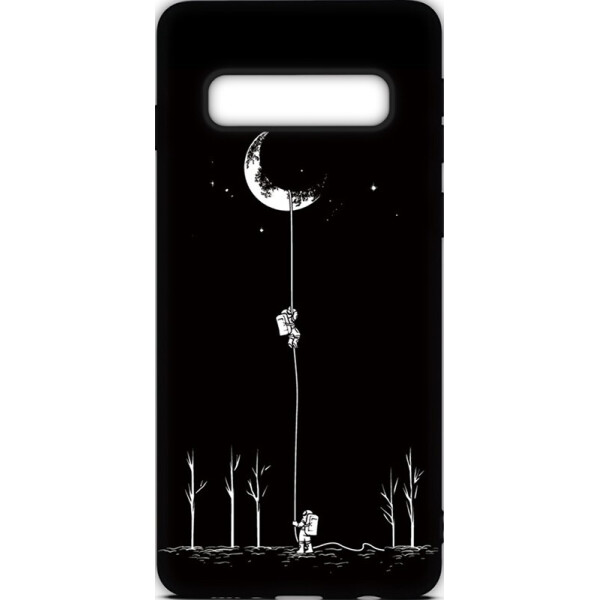 

Чехол-накладка TOTO Cartoon Soft Silicone TPU Case Samsung Galaxy S10+ Moon Black