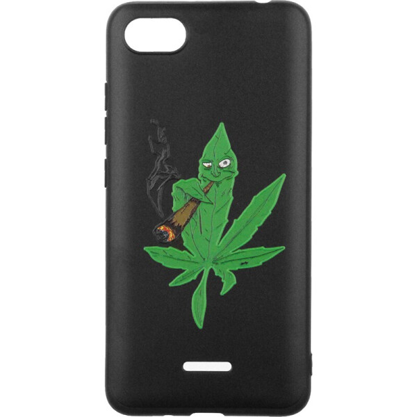 

Чехол-накладка TOTO Cartoon Soft Silicone TPU Case Xiaomi Redmi 6A Cannabis Black