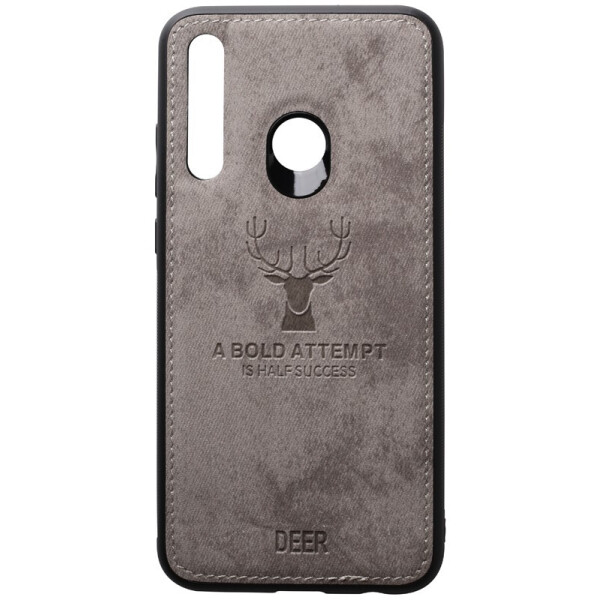 

Чехол-накладка TOTO Deer Shell With Leather Effect Case для Huawei P Smart+ 2019 Grey
