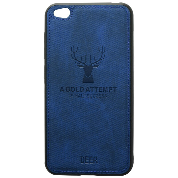 

Чехол-накладка TOTO Deer Shell With Leather Effect Case для Xiaomi Redmi Go Dark Blue