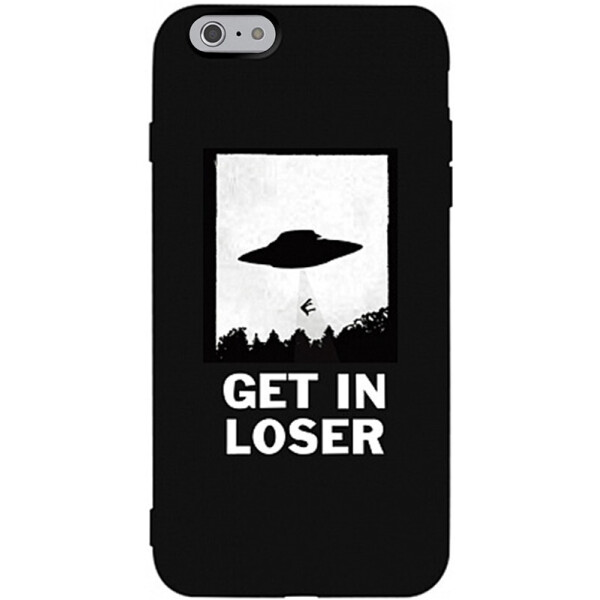 

Чехол-накладка TOTO Matt Tpu 2mm Print Case Apple iPhone 6/6s #18 Ufo Loser Black