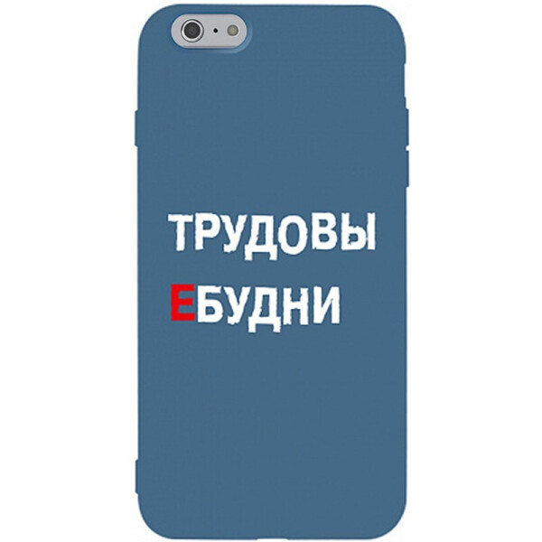 

Чехол-накладка TOTO Matt Tpu 2mm Print Case Apple iPhone 6/6s #78 Budni Navy Blue