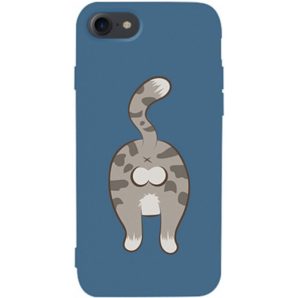 

Чехол-накладка TOTO Matt Tpu 2mm Print Case Apple iPhone 7/8 #62 Catzad Navy Blue