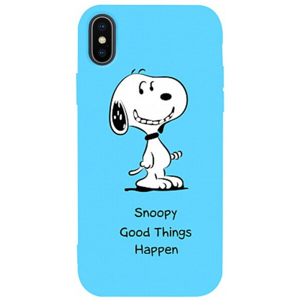 

Чехол-накладка TOTO Matt Tpu 2mm Print Case Apple iPhone X/XS #64 Snoopy Sky Blue