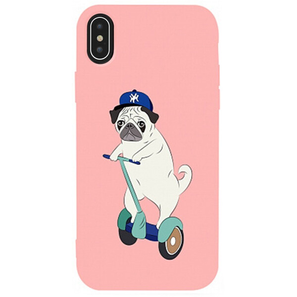 

Чехол-накладка TOTO Matt Tpu 2mm Print Case Apple iPhone Xs Max #2 Dog Skate Pink
