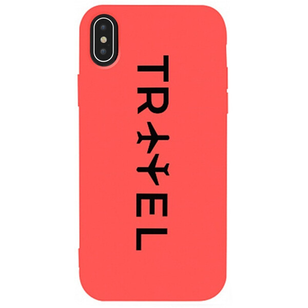 

Чехол-накладка TOTO Matt Tpu 2mm Print Case Apple iPhone Xs Max #45 Travel Orange