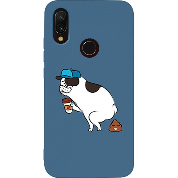 

Чехол-накладка TOTO Matt Tpu 2mm Print Case Xiaomi Redmi 7 #50 Mops Kak Navy Blue
