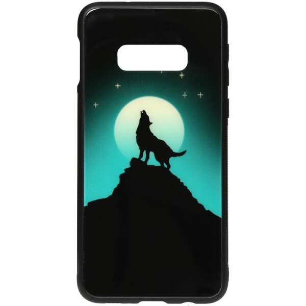 

Чехол-накладка TOTO Night Light Print Glass Case для Samsung Galaxy S10e Howling Wolf