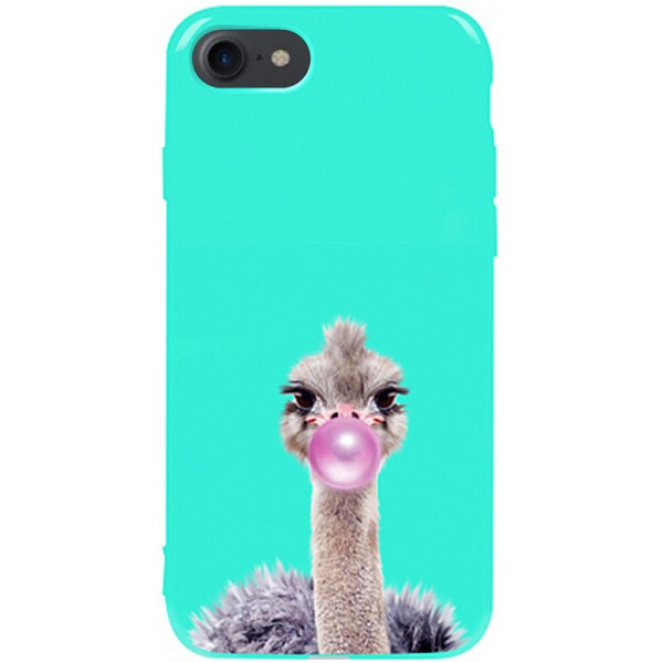 

Чехол-накладка TOTO Pure Tpu 2mm Print Case Apple iPhone 7/8 #38 Ostrich Gum Mint