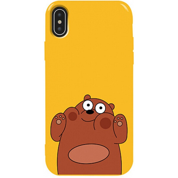 

Чехол-накладка TOTO Pure Tpu 2mm Print Case Apple iPhone X/XS #56 Bear Ups Yellow