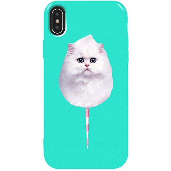 

Чехол-накладка TOTO Pure Tpu 2mm Print Case Apple iPhone Xs Max #9 Cat Candy Mint