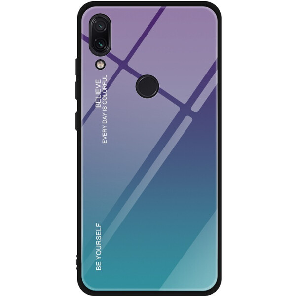 

Чехол-накладка TOTO Tempered Glass Phone Case Gradient для Xiaomi Redmi Note 7 Purple