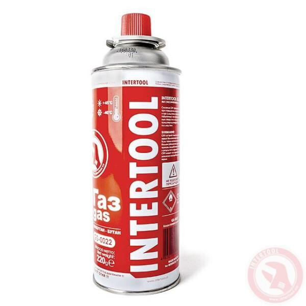 

Баллон Газовый 220 Г. Intertool Gs-0022