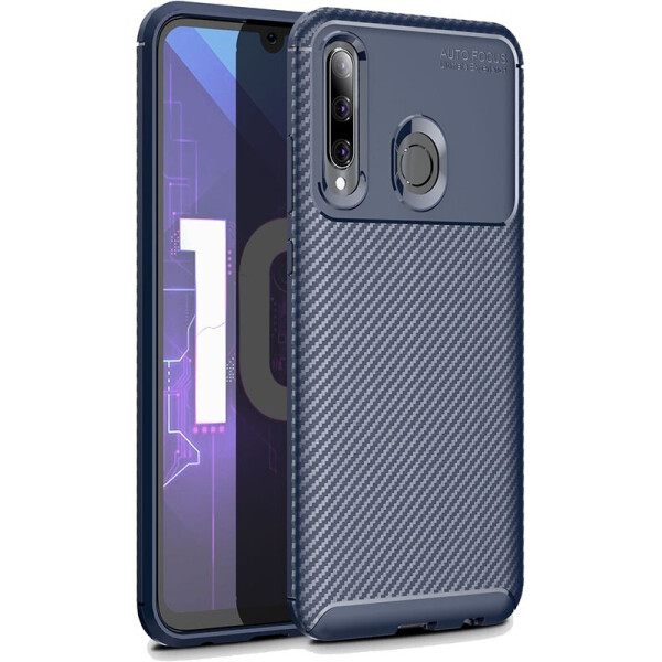 

Чехол-накладка Ipaky Carbon Fiber Series/Soft TPU Case для Huawei P Smart+ 2019 Blue