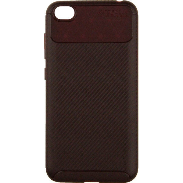 

Чехол-накладка Ipaky Carbon Fiber Series/Soft TPU Case для Xiaomi Redmi Go Brown