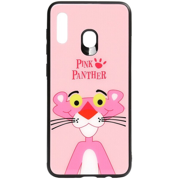 

Чехол-накладка TOTO Cartoon Print Glass Case для Samsung Galaxy A20/A30 Pink Panther