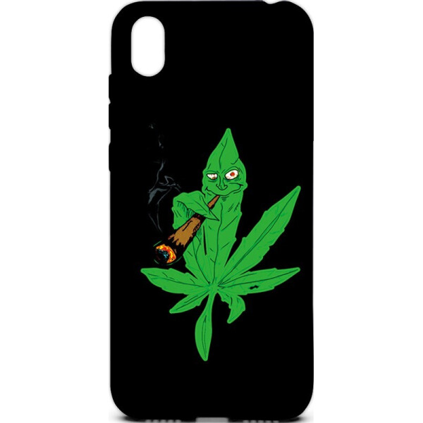 

Чехол-накладка TOTO Cartoon Soft Silicone TPU Case Huawei Y5 2019 Cannabis Black