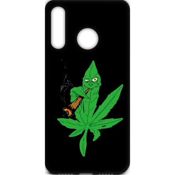 

Чехол-накладка TOTO Cartoon Soft Silicone TPU Case Huawei Y7 2019 Cannabis Black