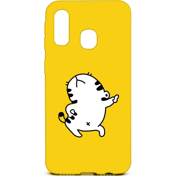 

Чехол-накладка TOTO Cartoon Soft Silicone TPU Case Samsung Galaxy A40 Cat Yellow