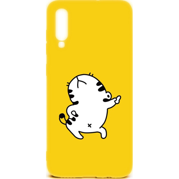 

Чехол-накладка TOTO Cartoon Soft Silicone TPU Case Samsung Galaxy A70 Cat Yellow