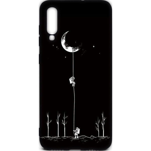 

Чехол-накладка TOTO Cartoon Soft Silicone TPU Case Samsung Galaxy A70 Moon Black