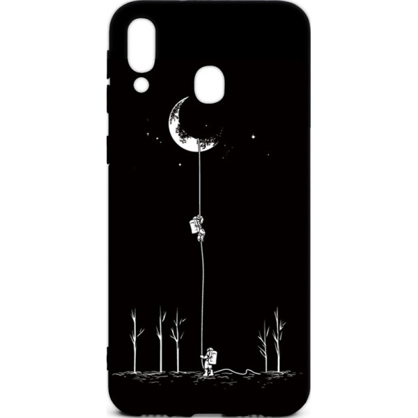

Чехол-накладка TOTO Cartoon Soft Silicone TPU Case Samsung Galaxy M20 Moon Black