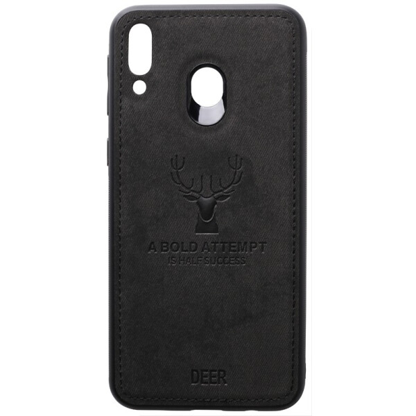 

Чехол-накладка TOTO Deer Shell With Leather Effect Case для Samsung Galaxy M20 Black