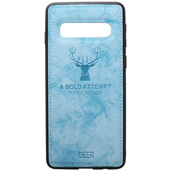 

Чехол-накладка TOTO Deer Shell With Leather Effect Case для Samsung Galaxy S10e Blue
