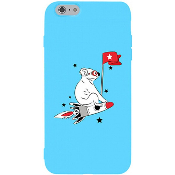 

Чехол-накладка TOTO Matt Tpu 2mm Print Case Apple iPhone 6/6s #46 Koala Sky Blue