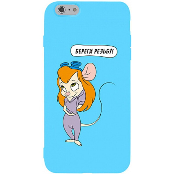 

Чехол-накладка TOTO Matt Tpu 2mm Print Case Apple iPhone 6/6s #72 Rezba Sky Blue