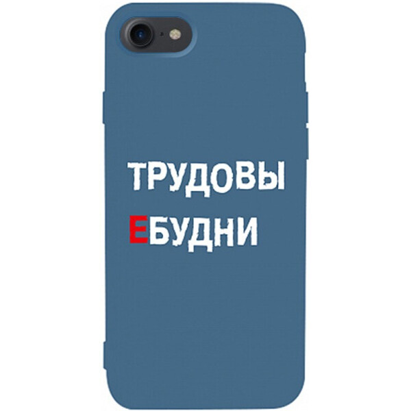 

Чехол-накладка TOTO Matt Tpu 2mm Print Case Apple iPhone 7/8 #78 Budni Navy Blue