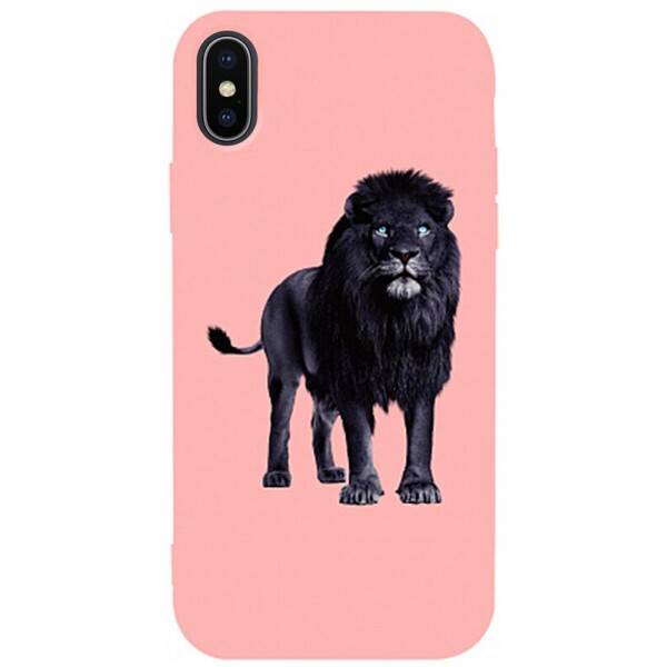 

Чехол-накладка TOTO Matt Tpu 2mm Print Case Apple iPhone X/XS #36 Blacklion Pink