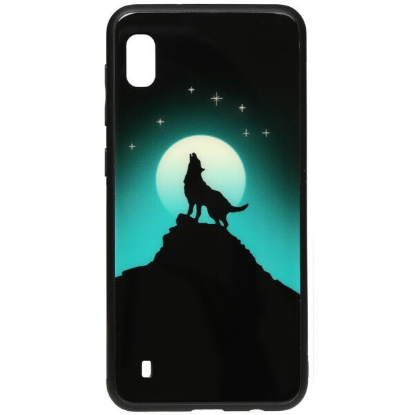 

Чехол-накладка TOTO Night Light Print Glass Case для Samsung Galaxy A10 Howling Wolf
