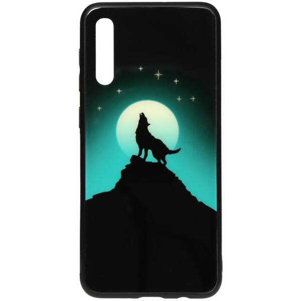 

Чехол-накладка TOTO Night Light Print Glass Case для Samsung Galaxy A50 Howling Wolf