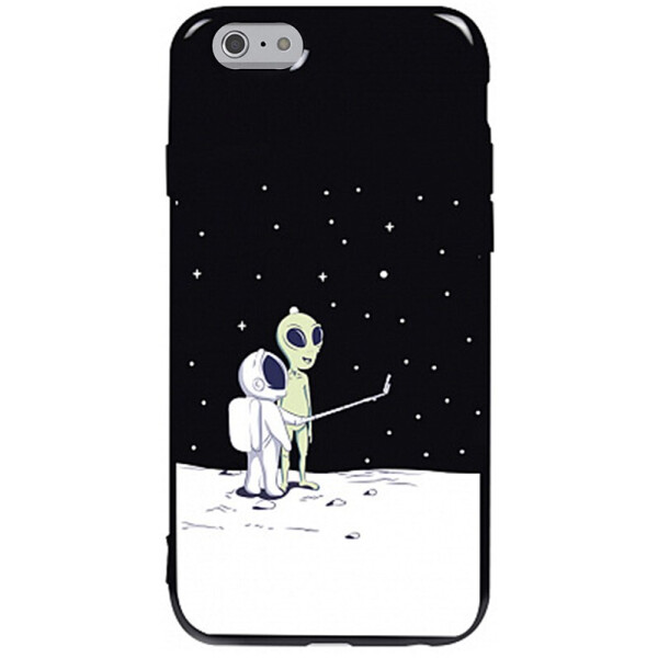 

Чехол-накладка TOTO Pure Tpu 2mm Print Case Apple iPhone 6/6s #40 Ufo Moon Black