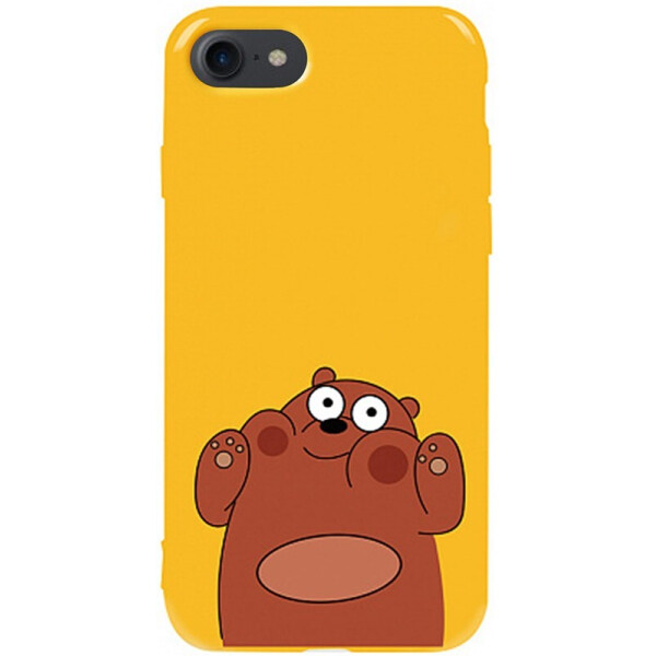 

Чехол-накладка TOTO Pure Tpu 2mm Print Case Apple iPhone 7/8 #56 Bear Ups Yellow