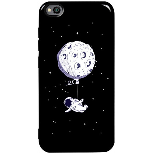

Чехол-накладка TOTO Pure Tpu 2mm Print Case Xiaomi Redmi Go #47 Space Moon Black