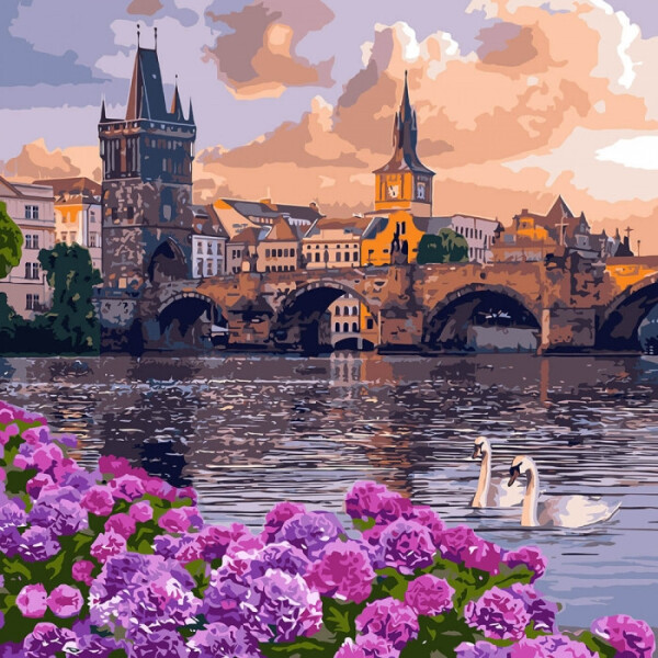 

Картина По Номерам. "чарующий Город" 40*40См Kho3580