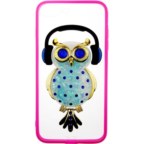 

Чехол-накладка TOTO TPU Stones Case IPhone 7 Plus /8 Plus Owl in Headphones Blue