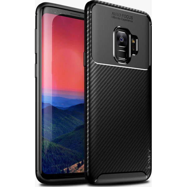

Чехол-накладка Ipaky Carbon Fiber Series/Soft TPU Case для Samsung Galaxy S9+ Black