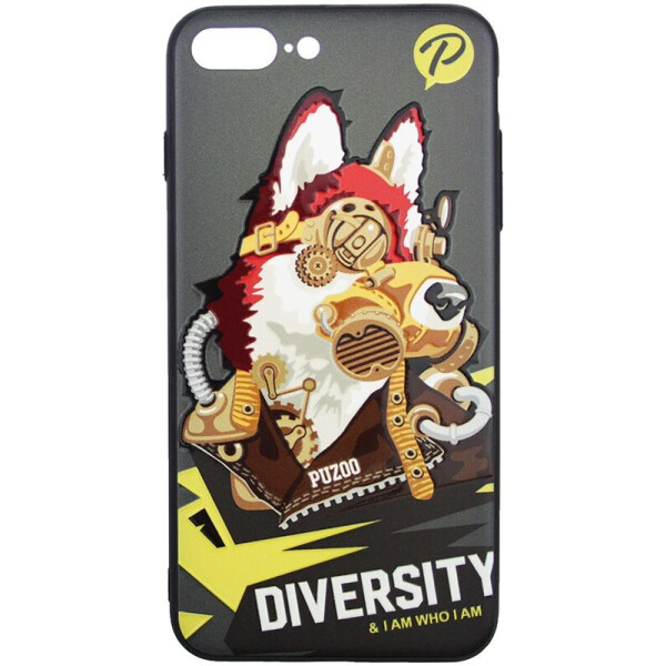 

Чехол-накладка PUZOO TPU with UV Printing Punk Phone iPhone 7 Plus/8 Plus Black