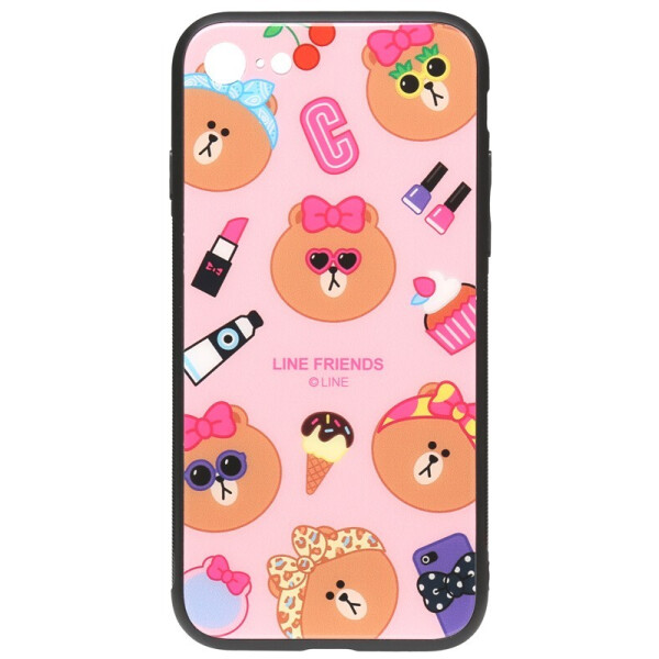 

Чехол-накладка TOTO Cartoon Print Glass Case для Apple iPhone 7/8 Line friends Linc